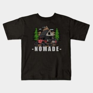 Pink Jeep Wrangler Nomade Kids T-Shirt